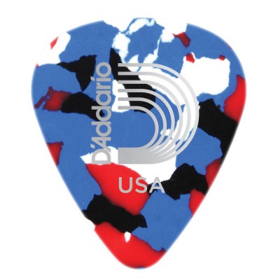 MULTI-COLOR CELLULOID GUITAR PICKS MEDIUM