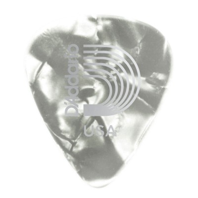 MEDIATORS CELLULOID GUITAR WITH WHITE PEARL PATTERN LIGHT