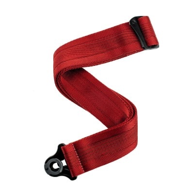 50BAL11 Auto Lock Guitar Strap Blood Red
