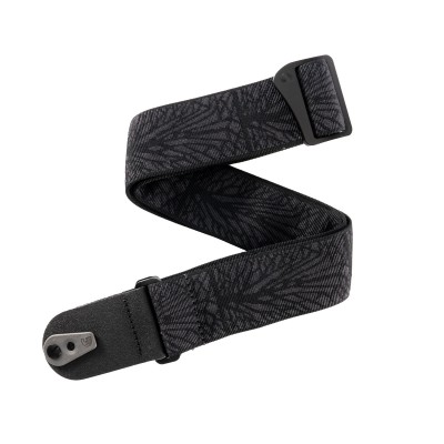 Pad Lock Woven Guitar Strap, Lightning Black Tubular