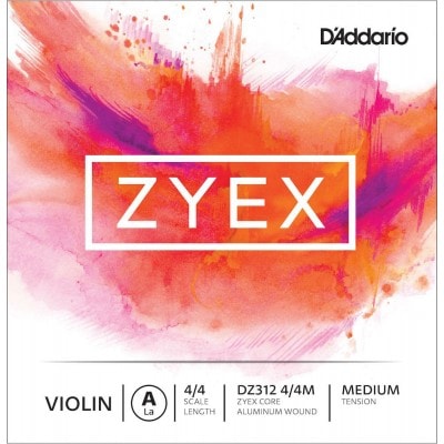 D\'addario Zyex Violon 4/4 Corde De La Medium/file Aluminium 