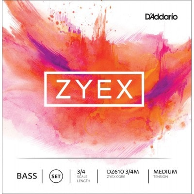 3/4 ZYEX BASS STRING SET MEDIUM TENSION