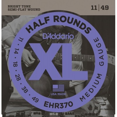 EHR370 HALF ROUND ELECTRIC GUITAR STRINGS MEDIUM 11-49