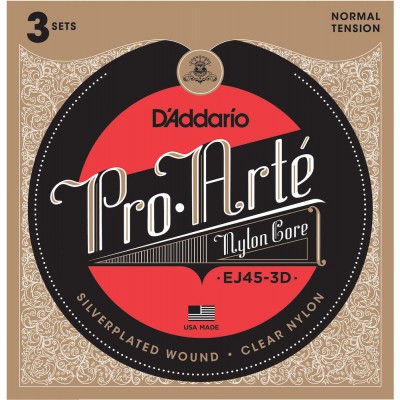 EJ45-3D Pack de 3 Pro-Arte Nylon Tirant Normal