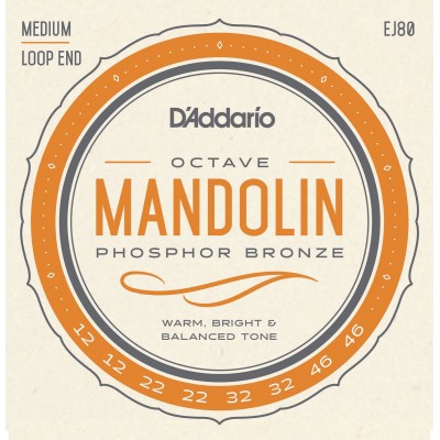 EJ80 Cordes pour Mandoline Medium 12-46
