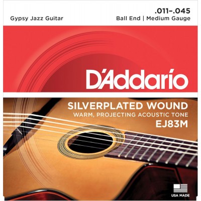 D\'addario Gypsy Jazz Ej83m Medium 11 45 (a Boule)