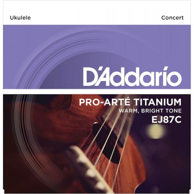 EJ87C TITANIUM UKULELE STRINGS CONCERT