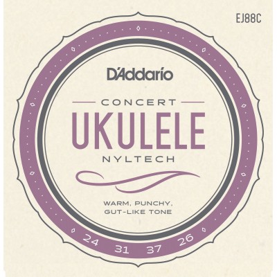 D'ADDARIO AND CO EJ88C NYLTECH UKULELE STRINGS CONCERT