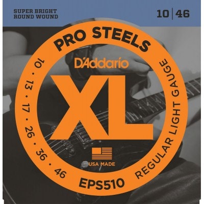 EPS510 PROSTEELS ELECTRIC GUITAR STRINGS REGULAR LIGHT 10-46