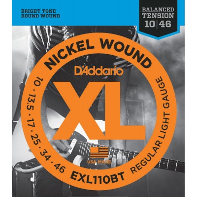 EXL110BT NICKEL WOUND ELECTRIC GUITAR STRINGS BALANCED TENSION REGULAR LIGHT 10-46