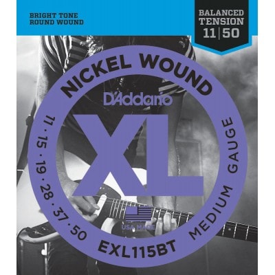 EXL115BT NICKEL STRINGS FOR ELECTRIC GUITAR BALANCED MEDIUM 11-50