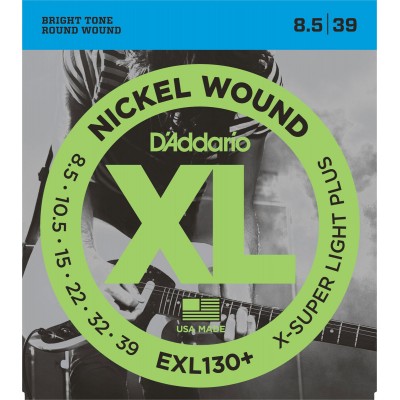 EXL130+ NICKEL WOUND ELECTRIC GUITAR STRINGS EXTRA-SUPER LIGHT PLUS 8.5-39