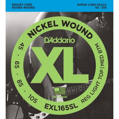 EXL165SL NICKEL WOUND SUPER LONG SCALE REGULAR LIGHT TOP 45-105 