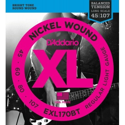 EXL170BT NICKEL WOUND LONG SCALE REGULAR LIGHT 45-107