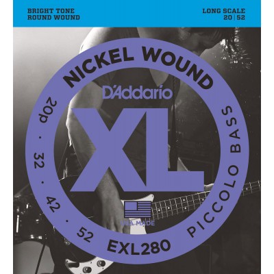 EXL280 Nickel Wound Long Scale Piccolo Bass 20-52