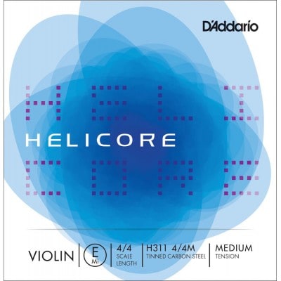 D\'addario Helicore Violon 4/4 Corde De Mi Medium/acier Plein 