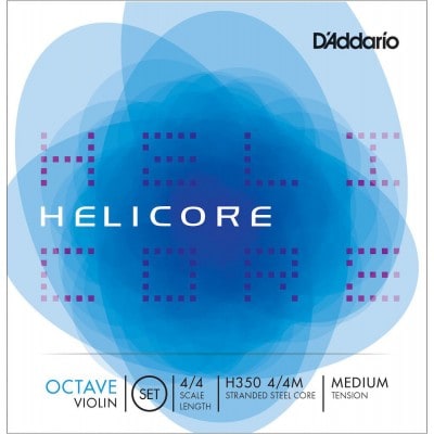SET OF STRINGS FOR VIOLIN 4/4 HELICORE OCTAVE TENSION MEDIUM