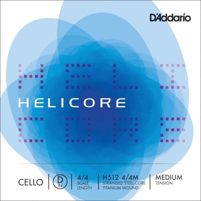 D\'addario Helicore Violoncelle 4/4 Corde De Re Medium/file Titane 
