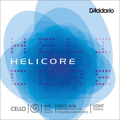 H513L HELICORE STRINGS SINGLE G FOR CELLO HANDLE 4/4 TENSION LIGHT PURPLE