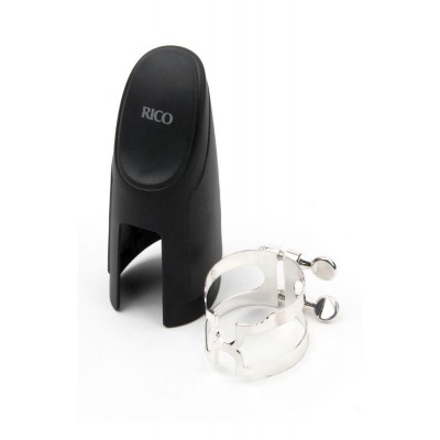 Ligature H et COUVRE-bec Clarinette Basse Argente