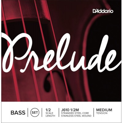 D\'addario And Co Jeu De Cordes Pour Contrebasse Prelude Manche 1/2 Tension Medium