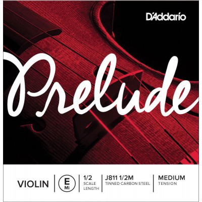D\\\'addario And Co Corde Seule (mi) Pour Violon Prelude Manche 1/2 Tension Medium