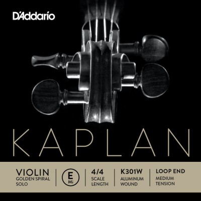 Corde Seule (mi) Pour Violon Kaplan Golden Spiral Solo Extremite A Boucle Manche 4/4 Tension Medium