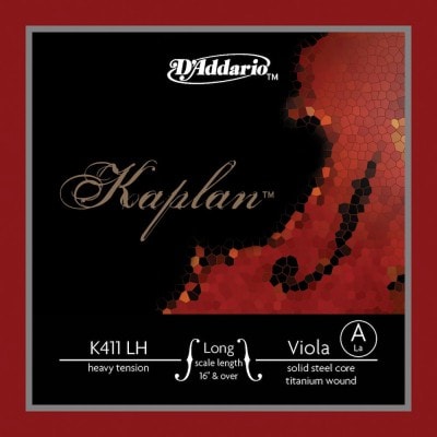 K411LH KAPLAN KAPLAN SINGLE STRING A FOR ALTO LONG SCALE HEAVY TENSION RED