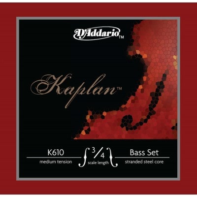 SET OF STRINGS FOR DOUBLE BASS KAPLAN NECK 3/4 TENSION MEDIUM