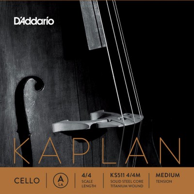 4/4 KAPLAN CELLO SINGLE A STRING SCALE MEDIUM TENSION
