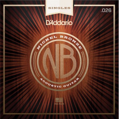 STRING ONLY FOR ACOUSTIC GUITAR NB026 NICKEL BRONZE NET .026