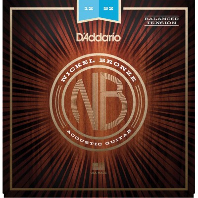 ACOUSTIC GUITAR STRINGS NB1252BT NICKEL BRONZE VOLTAGE BALANCED LIGHT 12-52