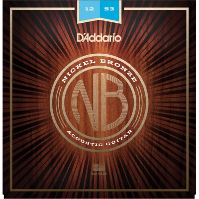 ACOUSTIC FOLK STRINGS NB1253 NICKEL BRONZE LIGHT 12 53