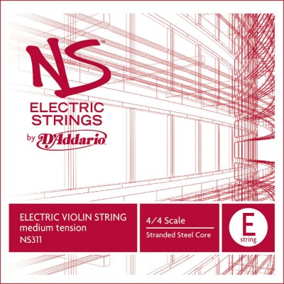 SINGLE STRING (E) FOR VIOLIN NS ELECTRIC 4/4 TENSION HANDLE MEDIUM