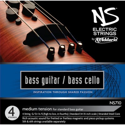 D\'addario And Co 4/4 Ns Omni-bass Jeu 4-4 Medium