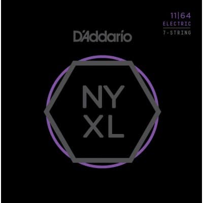 STRINGS FOR ELECTRIC GUITAR 7 STRINGS NYXL1164 NICKEL NET MEDIUM 11-64