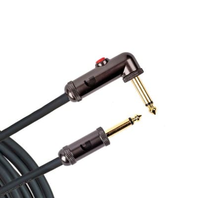 D\'addario And Co Cable Pour Instrument 10\' Avec Interrupteur Coupe-son A Pression Connecteur Coude Par D\'addario