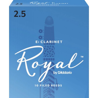 RBB1025 - RICO ROYAL CANAS CLARINETE MIB, FORCE 2.5, BOX OF 10