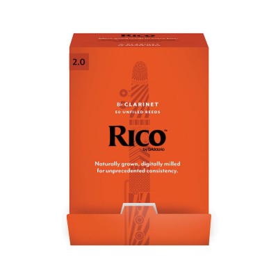 RCA0120-B50 - Anches Clarinette Sib Rico 2 (PACK 50)