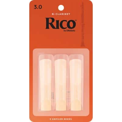 RICO ORANGE BB CLARINET REEDS 3