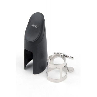 D'ADDARIO - RICO LIGATURE & CAP - BB CLARINET NICKEL PLATED