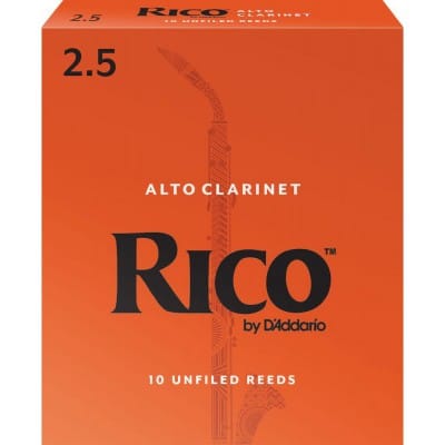 D\'addario - Rico Rda1025 - Anches Clarinette Alto Rico , Force2,5 (pack De10)