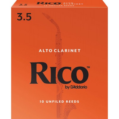 D\'addario - Rico Rda1035 - Anches Clarinette Alto Rico , Force 3,5 (pack De 10)