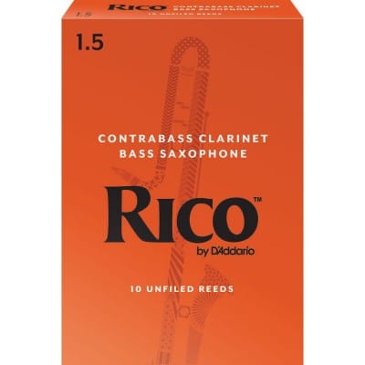 Rico Anches Clarinette Contrebasse Force 1.5 Pack De 10