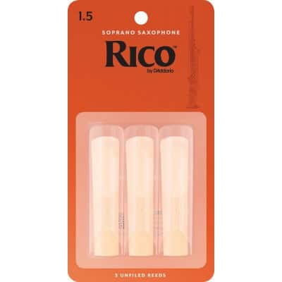 RIA0315 - ANCHES RICO SAXOPHONE SOPRANO FORCE 1.5 PACK DE 3