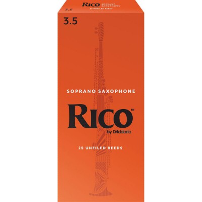 RIA2535 – ANCHES RICO SAXOPHONE SOPRANO FORCE 3.5 PACK DE 25