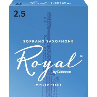 RICO ROYAL SOPRANO SAXOPHONE REEDS 2.5