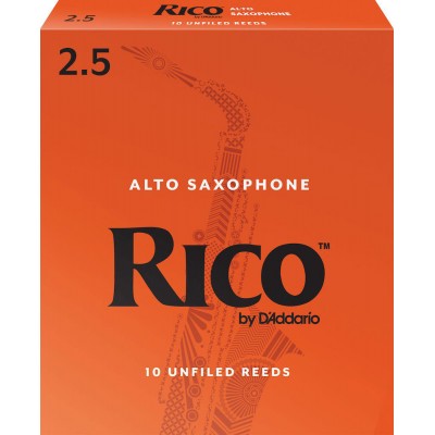CAAS PARA SAXO ALTO RESISTENCIA DE 2.5 PAQUETE DE 10