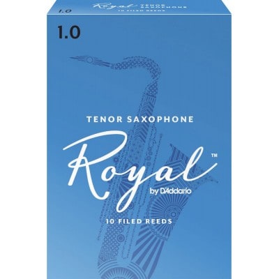 D\'addario - Rico Rkb1010 - Anches Rico Royal Saxophone Tenor, Force 1.0, Pack De 10