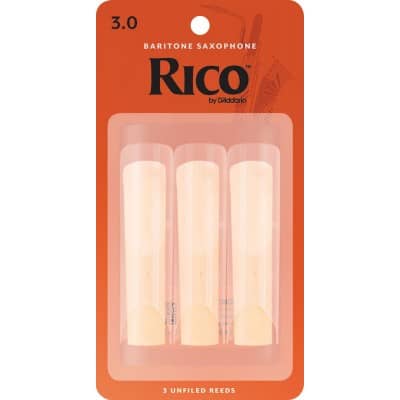 RLA0330 - RICO PALHETAS SAXOFONE BARITONO FORCE 3.0 BOX OF 3